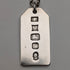 1977 British sterling silver jubilee ingot pendant and sterling silver chain, total weight 43g CJ